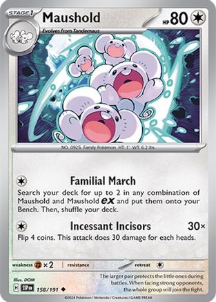 Maushold (158) [SV08 Surging Sparks] Reverse Holofoil - Uncommon