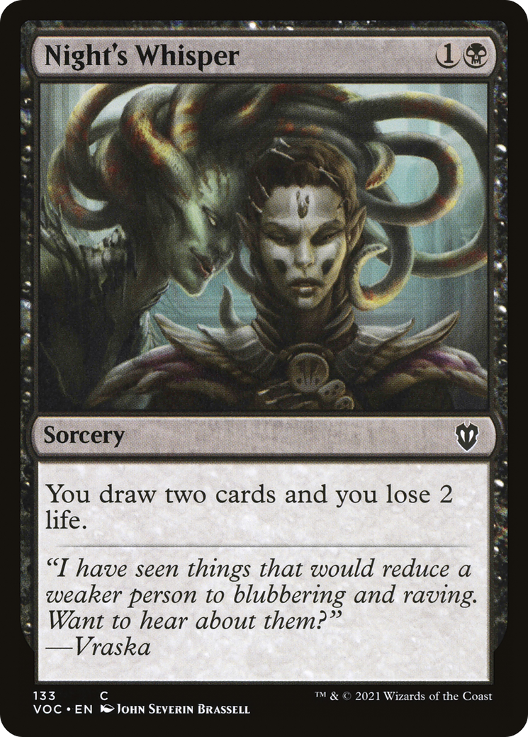 Night's Whisper (VOC-133) [Crimson Vow Commander]