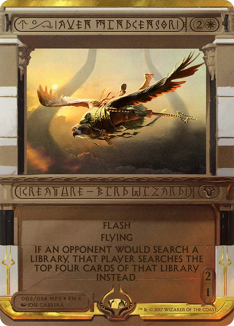 Aven Mindcensor (MPS2-002) (Borderless) [Amonkhet Invocations] Foil