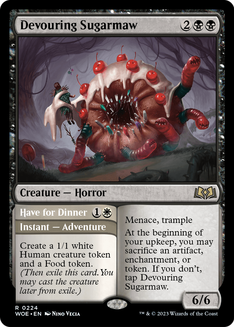 Devouring Sugarmaw (WOE-224) [Wilds of Eldraine] Foil