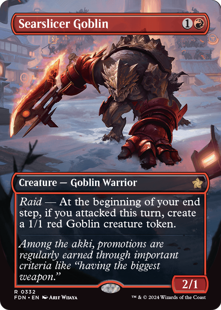 Searslicer Goblin (Borderless) (FDN-332) [Foundations]