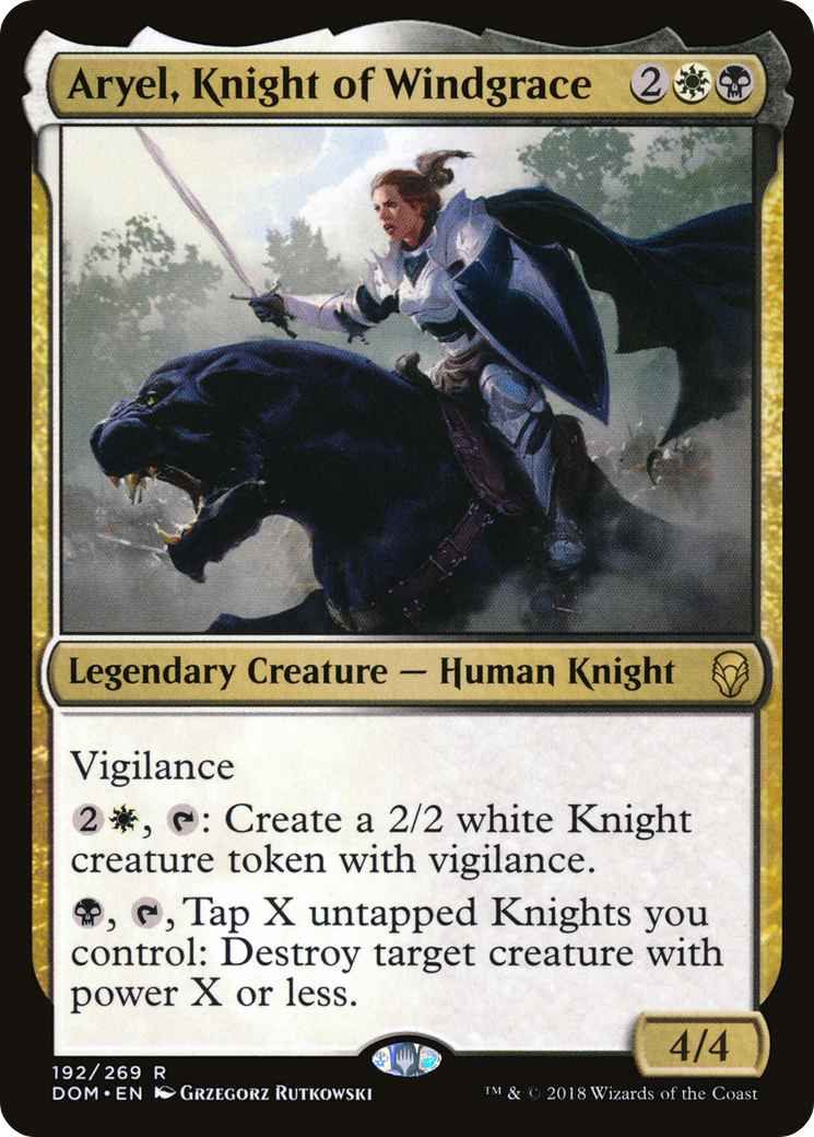 Aryel, Knight of Windgrace (DOM-192) [Dominaria] Foil