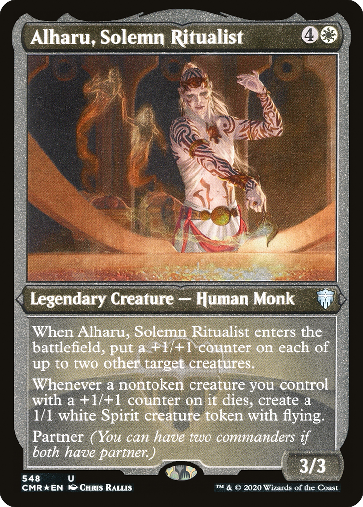 Alharu, Solemn Ritualist (Foil Etched) (CMR-548) [Commander Legends] Foil