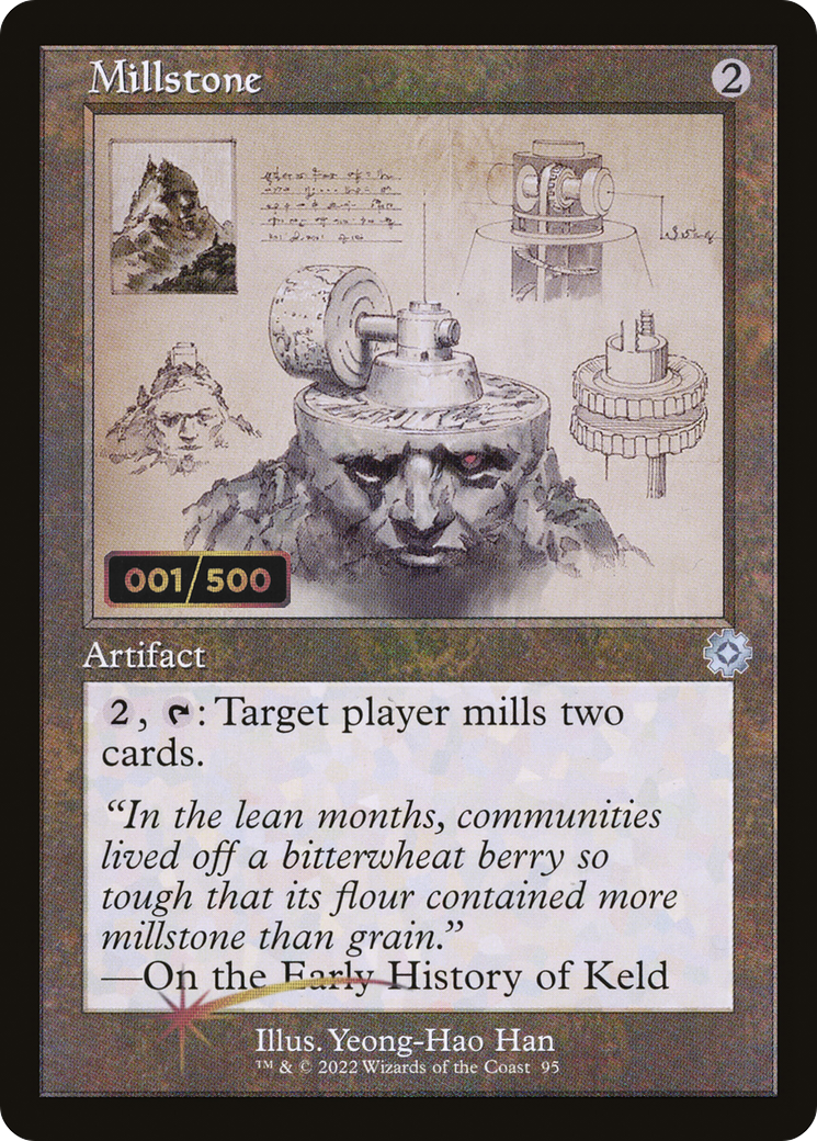 Millstone (Schematic) (Serial Numbered) (BRR-095) [The Brothers' War Retro Artifacts] Foil