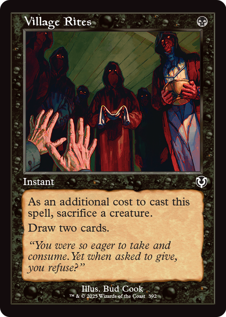 Village Rites (Retro Frame) (INR-392) [Innistrad Remastered]