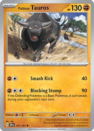 Paldean Tauros (101/191) [SV08 Surging Sparks] Reverse Holofoil - Uncommon