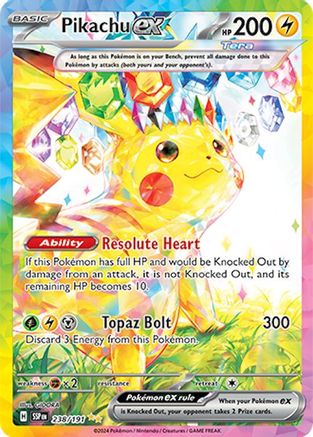 Pikachu ex (238/191) [SV08 Surging Sparks] Holofoil - Special Illustration Rare