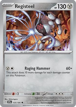 Registeel (125) [SV08 Surging Sparks] Reverse Holofoil - Uncommon