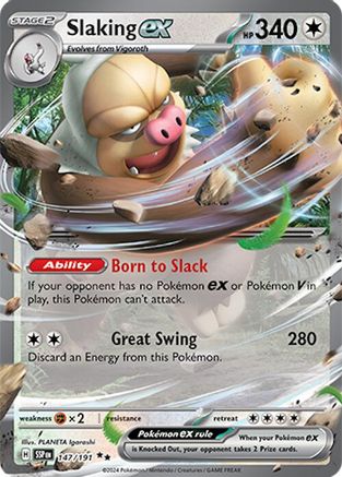 Slaking ex (147/191) [SV08 Surging Sparks] Holofoil - Double Rare
