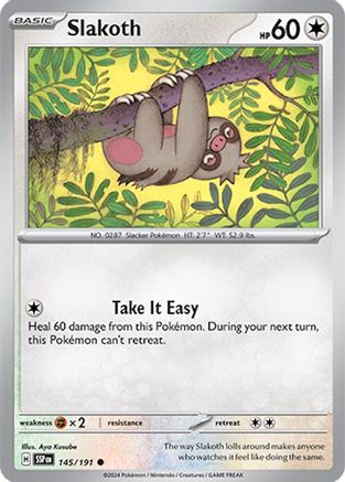 Slakoth (145/191) [SV08 Surging Sparks] - Common