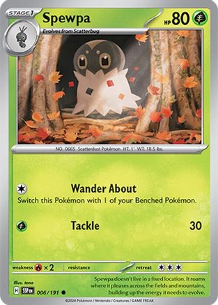 Spewpa (006) [SV08 Surging Sparks] Reverse Holofoil - Common