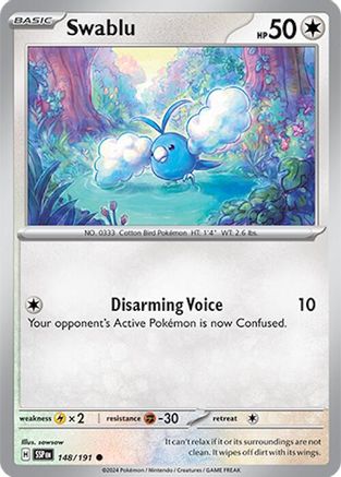 Swablu (148) [SV08 Surging Sparks] Reverse Holofoil - Common