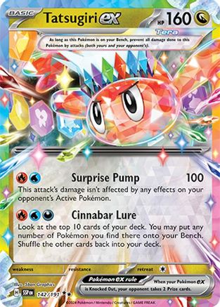 Tatsugiri ex (142/191) [SV08 Surging Sparks] Holofoil - Double Rare