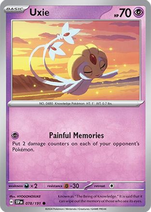 Uxie (078) [SV08 Surging Sparks] Reverse Holofoil - Common
