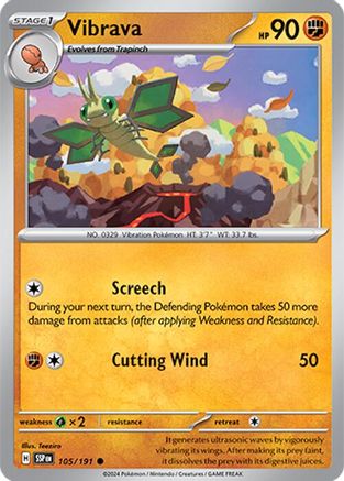Vibrava (105/191) [SV08 Surging Sparks] - Common
