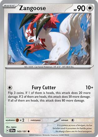 Zangoose (149) [SV08 Surging Sparks] Reverse Holofoil - Common