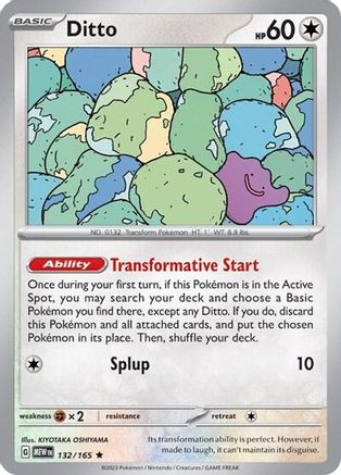 Ditto (132/165) [Deck Exclusives] - Rare