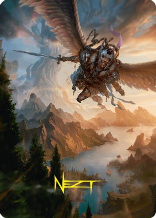Youthful Valkyrie Art Card (28/54) (Gold-Stamped Signature) (ASFDN-028) [Art Series: Foundations]