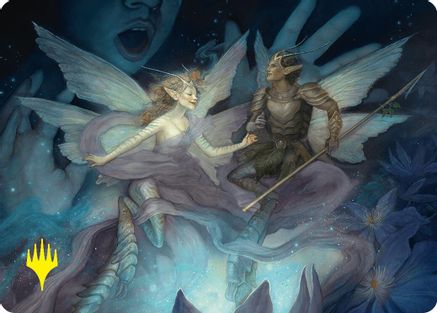 Faebloom Trick Art Card (6/54) (Gold-Stamped Signature) (ASFDN-006) [Art Series: Foundations]