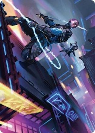 Kaito, Cunning Infiltrator Art Card (51/54) (ASFDN-051) [Art Series: Foundations]