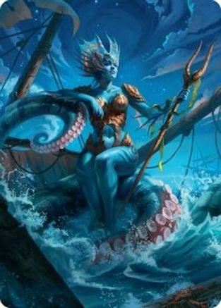 Kiora, the Rising Tide Art Card (30/54) (ASFDN-030) [Art Series: Foundations]