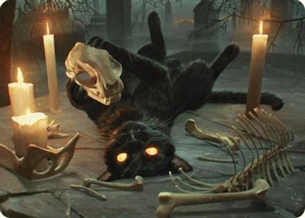 Nine-Lives Familiar Art Card (8/54) (ASFDN-008) [Art Series: Foundations]