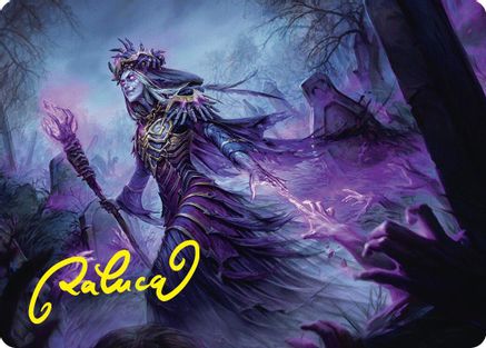 Zul Ashur, Lich Lord Art Card (10/54) (Gold-Stamped Signature) (ASFDN-010) [Art Series: Foundations]