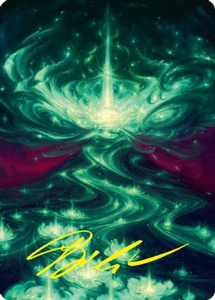 Genesis Wave Art Card (54/54) (Gold-Stamped Signature) (ASFDN-040) [Art Series: Foundations]