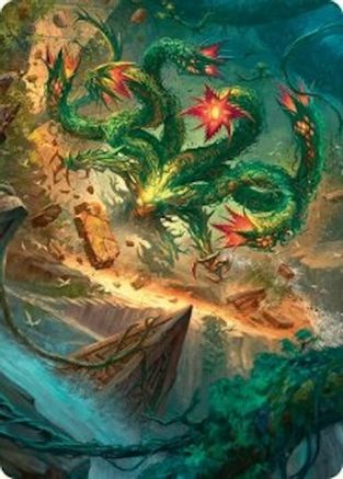 Mossborn Hydra Art Card (42/54) (ASFDN-042) [Art Series: Foundations]