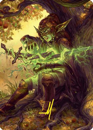 Reclamation Sage Art Card (45/54) (Gold-Stamped Signature) (ASFDN-045) [Art Series: Foundations]