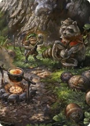 Sylvan Scavenging Art Card (46/54) (ASFDN-046) [Art Series: Foundations]