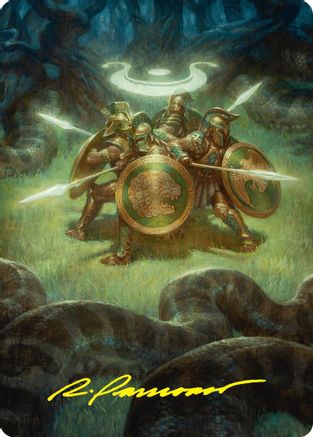 Anthem of Champions Art Card (47/54) (Gold-Stamped Signature) (ASFDN-047) [Art Series: Foundations]