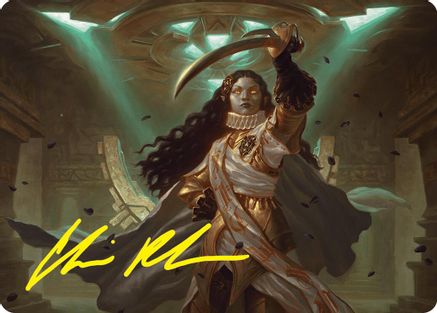 Elenda, Saint of Dusk Art Card (15/54) (Gold-Stamped Signature) (ASFDN-015) [Art Series: Foundations]