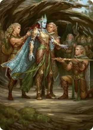 Lathril, Blade of the Elves Art Card (48/54) (ASFDN-048) [Art Series: Foundations]