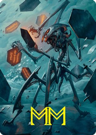 Scrawling Crawler Art Card (50/54) (Gold-Stamped Signature) (ASFDN-050) [Art Series: Foundations]