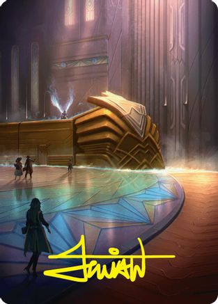 Plains Art Card (21/54) (Gold-Stamped Signature) (ASFDN-021) [Art Series: Foundations]