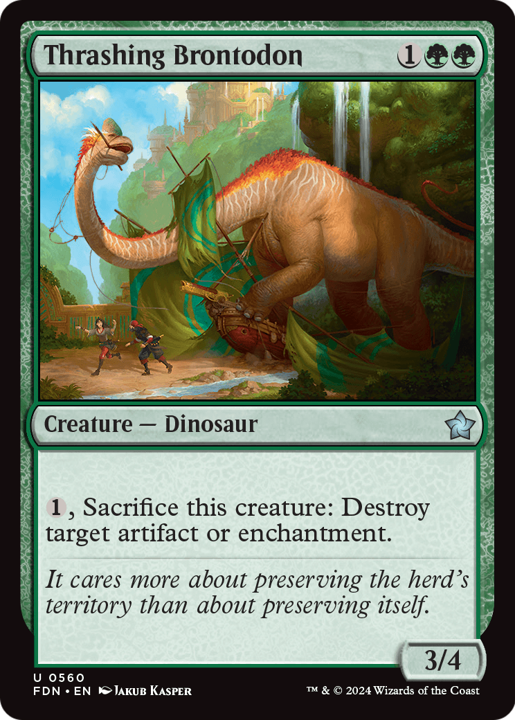 Thrashing Brontodon (FDN-560) [Foundations]