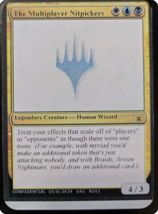 The Multiplayer Nitpickers [Un-Known Event Playtest Cards]