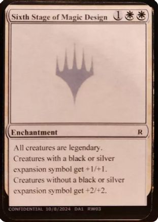 Sixth Stage of Magic Design [Un-Known Event Playtest Cards]