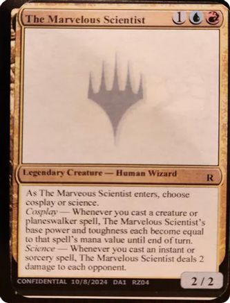 The Marvelous Scientist [Un-Known Event Playtest Cards]
