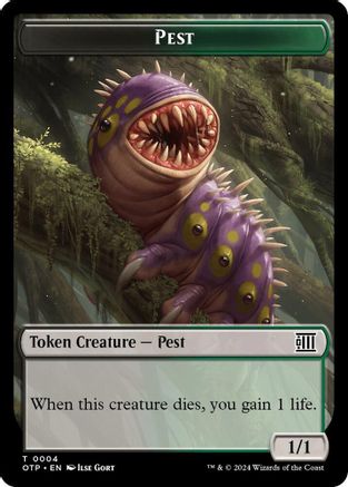 Pest // Plot Double-Sided Token (OTP-4 // 20) [Outlaws of Thunder Junction: Breaking News]