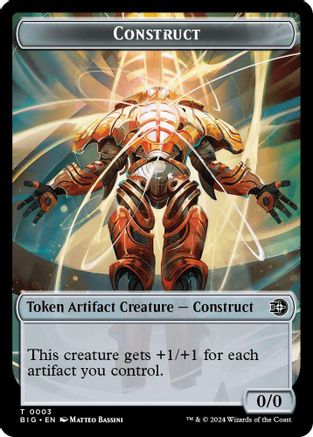 Construct Token // Plot Token Double-Sided Token (BIG-3 // 20) [Outlaws of Thunder Junction: The Big Score]