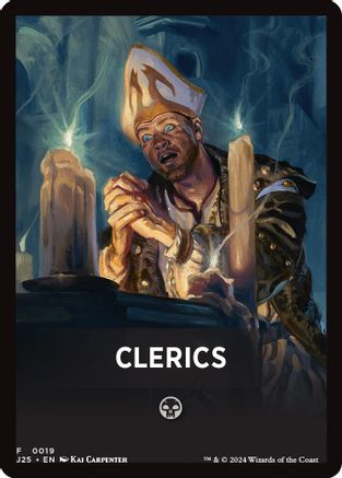 Clerics Theme Card (J25-019) [Foundations Jumpstart]