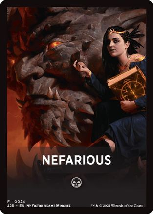 Nefarious Theme Card (J25-024) [Foundations Jumpstart]