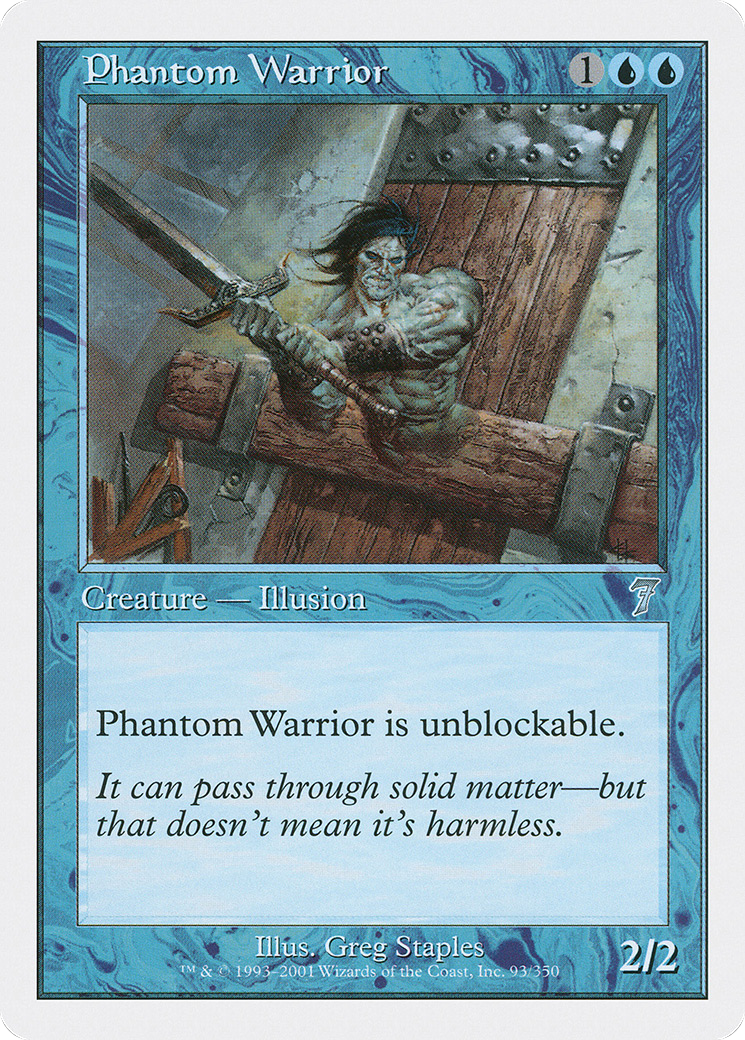 Phantom Warrior (7ED-093) [7th Edition]