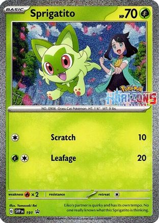 Sprigatito (191) [SV Scarlet & Violet Promo Cards] Holofoil - Promo