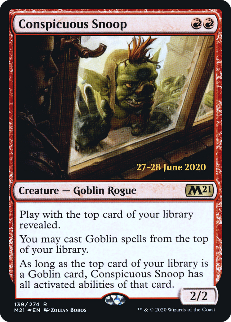 Conspicuous Snoop (PRE-139S) [Core Set 2021 Promos] Foil