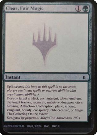 Clear, Fair Magic [Un-Known Event Playtest Cards]