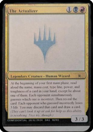 The Actualizer [Un-Known Event Playtest Cards]