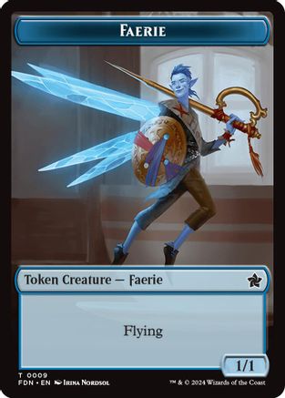 Faerie // Zombie Double-Sided Token (FDN-9 // 15) [Foundations]